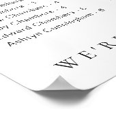 Estelle Poster minimal de siège alphabétique moder (Coin)