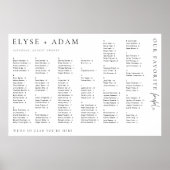 Estelle Poster minimal de siège alphabétique moder (Devant)