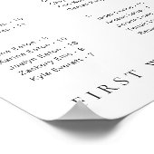 Estelle Poster minimal de siège alphabétique moder (Coin)