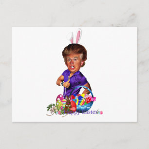ester bunny trump feestdagenkaart