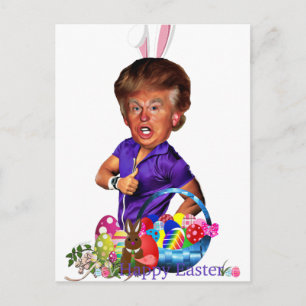 ester bunny trump feestdagenkaart