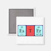 Ester periodieke tabelnaam magneet (Voorkant / Achterkant)