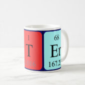 Éster une tasse de nom de table périodique (Devant droit)