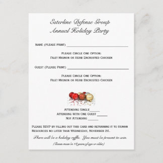 Esterline RSVP Kaart