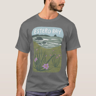 Estero Bay Central California Illustratie Beach T T-shirt