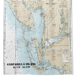 Estero Bay naar Lemon Bay - Nautical Chart 11426 S Douchegordijn