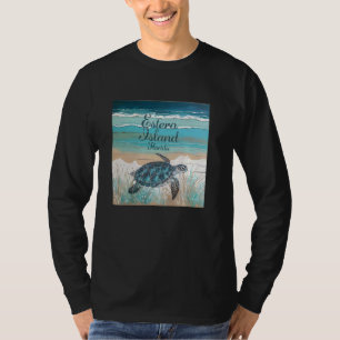 Estero Island Florida Zee Turtle Lover Coastal Blu T-shirt
