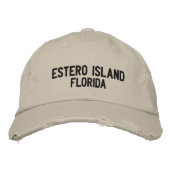 Estero Island, Floride Casquette brodé (Devant)