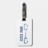 Estes Park Climbing Quickdraw Bagagelabel (Achterkant verticaal)