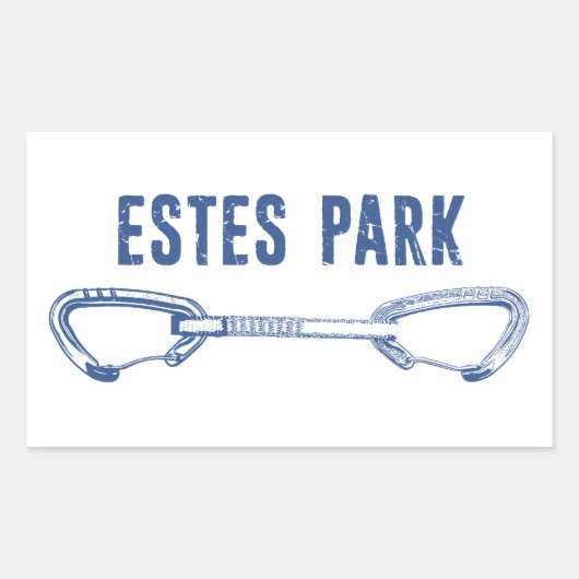 Estes Park Climbing Quickdraw Rechthoekige Sticker (Voorkant)