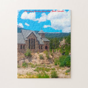 Estes Park Colorado. Kerstgroeten Legpuzzel