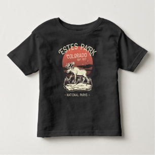 Estes Park Colorado National Park Moose Sunset Kinder Shirts