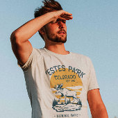 Estes Park Colorado National Park Moose Sunset T-shirt