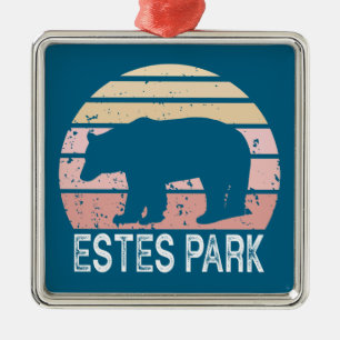 Estes Park Colorado Retro Beer Metalen Ornament