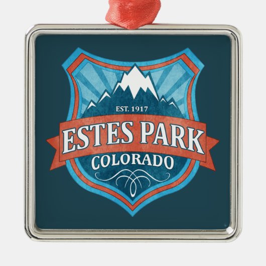 Estes Park Colorado turquoise bouclier ornement de (Devant)