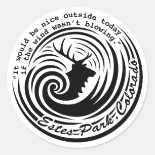 Estes Wind witte sticker