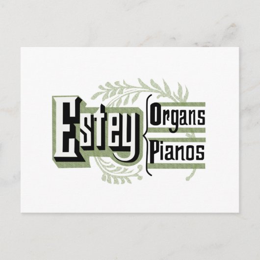 Estey Organs & Pianos Briefkaart (Voorkant)
