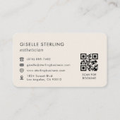 Estheetiker QR-code  Visitekaartje (Achterkant)