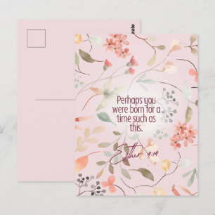 Esther 4:14 Bijbeltekst Kunst Briefkaart
