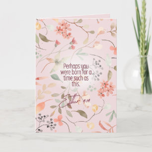 Esther 4:14 Bijbeltekst Kunst Kaart