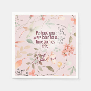 Esther 4:14 Christelijke Bijbelverzen Kunst Servet