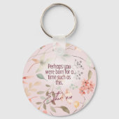 Esther 4:14 Christelijke Bijbelverzen Kunst Sleutelhanger (Voorkant)