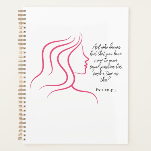 Esther 4:14 Écriture Verset Biblique Silhouette Ro (Devant)