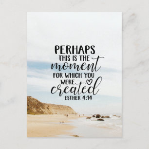 Esther 4:14 Moment waarvoor U werd Creëer Briefkaart