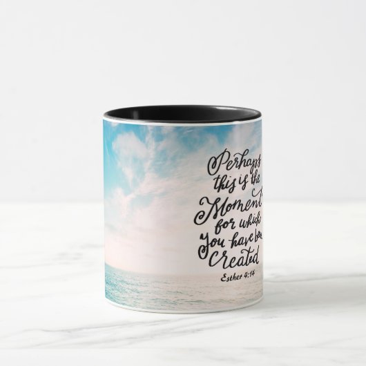 Esther 4:14 Moment waarvoor u werd Creëer Mok (Midden)