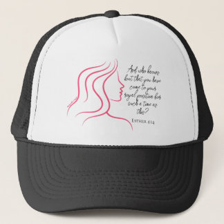 Esther 4:14 Schrift Bijbel Verse Roze Trucker Hoed Pet