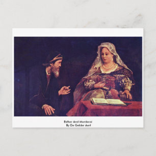 Esther And Mordecai By De Gelder Aert Briefkaart