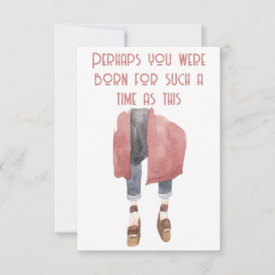 Esther Bible Verse Carte pour notes