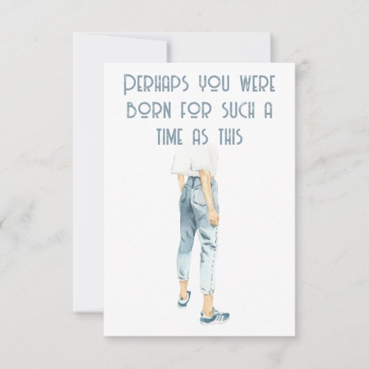 Esther Bible Verse Carte pour notes (Devant)