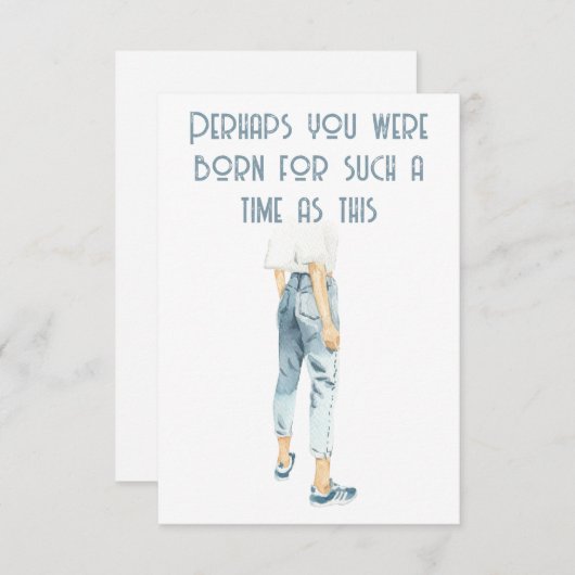 Esther Bible Verse Carte pour notes (Devant / Derrière)