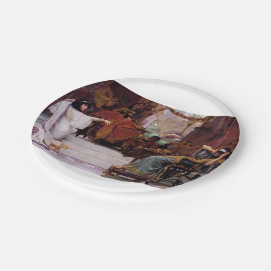 Esther Denouncing Haman Papieren Bordje (Gekanteld)