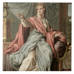 Esther, kostuum voor "Esther" van Jean Racine, uit Tegeltje