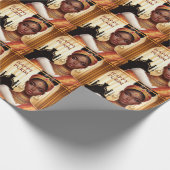 Esther Red Purim Wrapping Paper Cadeaupapier (Hoek)