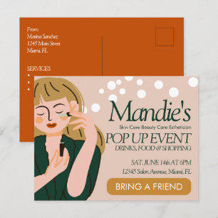 Estheticabusiness Salon Pop-up Evenement  Briefkaart