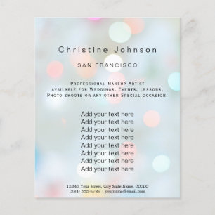 estheticiaanse schoonheidssalon flyer