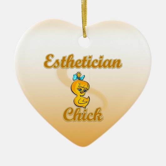 Esthetician Chick Keramisch Ornament (Voorkant)
