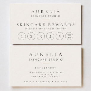 Esthetician Huidverzorging Loyalty Card