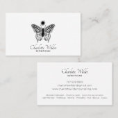 Esthetician Skincare Butterfly Logo Visitekaartje (Voorkant / Achterkant)