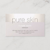 Esthetician Spa Salon Visitekaartje (Voorkant)