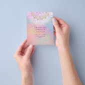 esthetician valrainbow cocontter glitter flyer (Hand)