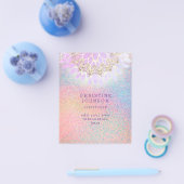 esthetician valrainbow cocontter glitter flyer (Enkel)