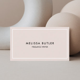 Esthetician Wellness Spa Minimalistisch Beige Visitekaartje