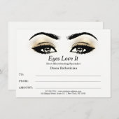 Esthetician Wimpers Schoonheid Make-up Certificaat (Voorkant / Achterkant)