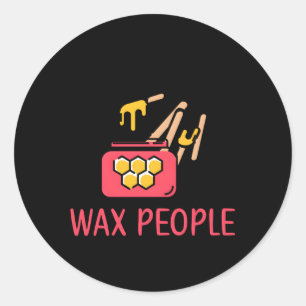 Estheticians van de estheticus Wax Ronde Sticker