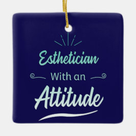  estheticien met een houding keramisch ornament