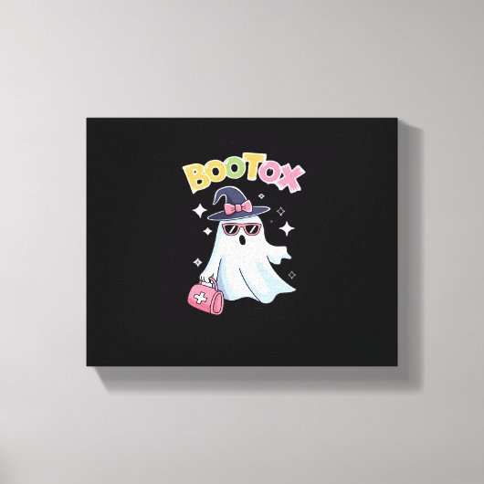 Estheticus Botox Halloween Esthetische Verpleegste Canvas Afdruk (Voorkant)